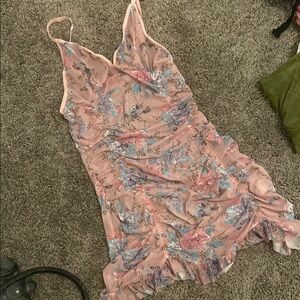 Floral Pink and Purple Dress